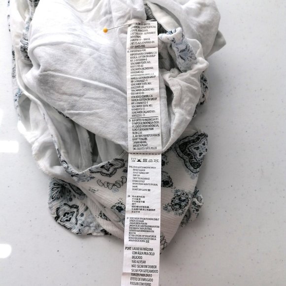 Cotton On Womens White Tie V-Neck Flared Floral Rompers & Jumpsuit Size L - Picture 7 of 7